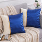 Premium Teal & Gold Accent Cushion Cover Luxury Velvet Designer Pillow Cover