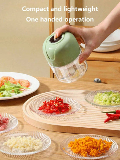Rechargeable Mini Electric Garlic & Vegetable Chopper Portable Wireless Food Processor